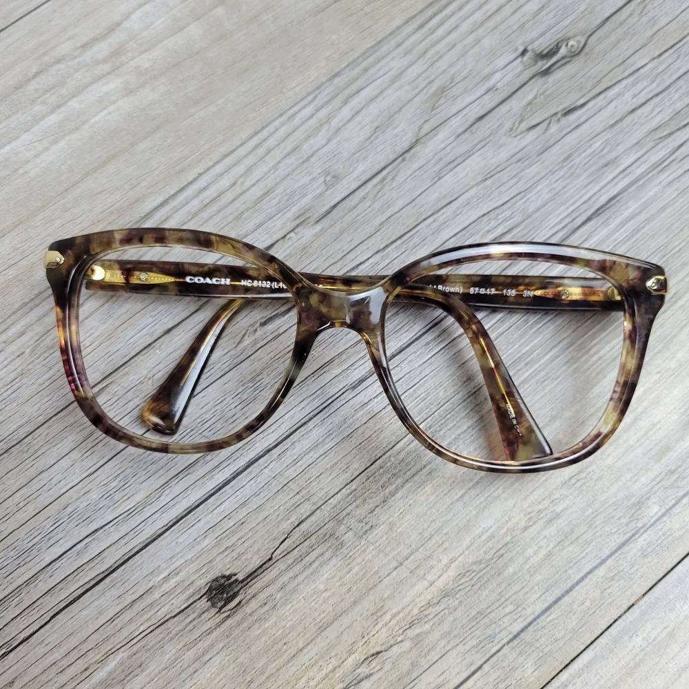Coach Eyeglass Frames HC8132 L109 Confetti Light Brown 528713 Tortoise 57-17-135 - Picture 8 of 16